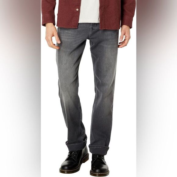 7 For All Mankind Men's Austyn Squiggle in Trajectory Relaxed Fit Mid Rise Jeans - Picture 1 of 9